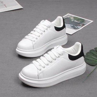 Giày Sneaker MCQ Hoa Cúc Dây Lụa Cao Cấp Full Box Full Bill