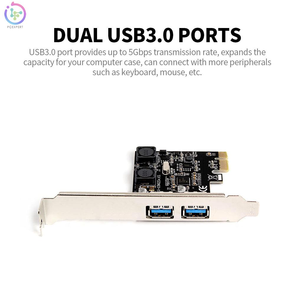 Card Mở Rộng Pci-E Sang Dual Usb 3.0 Tốc Độ Cao Thẻ