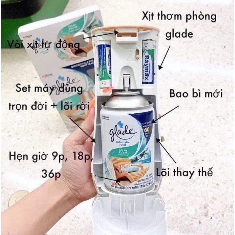 XỊT THƠM PHÒNG GLADE & LÕI THAY