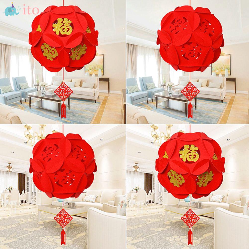 Lồng đèn trang trí tết cổ truyền đẹp mắt cổ điển