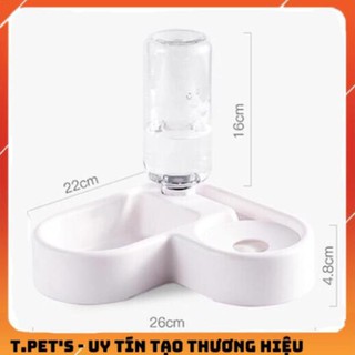 Bát Ăn đôi kèm bình cho chó mèo
