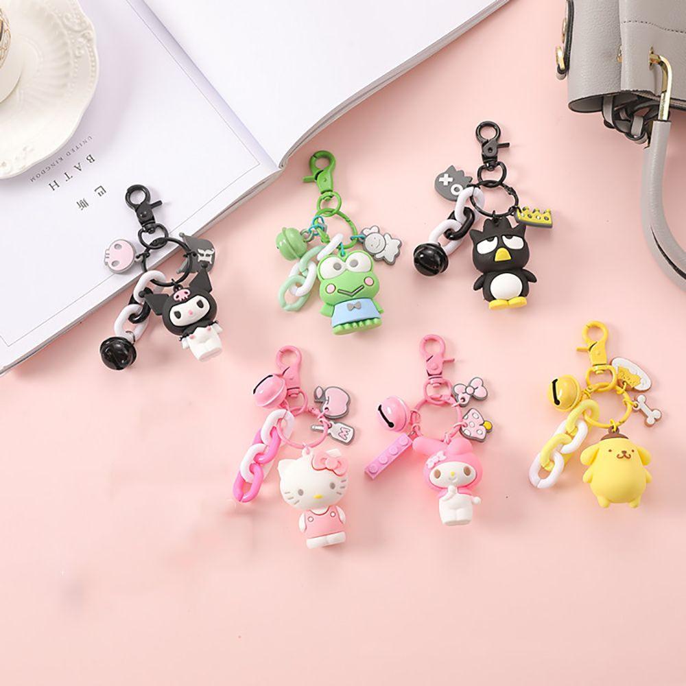 IVORY Móc Khóa Hình Mèo Hoạt Hình Đáng Yêu