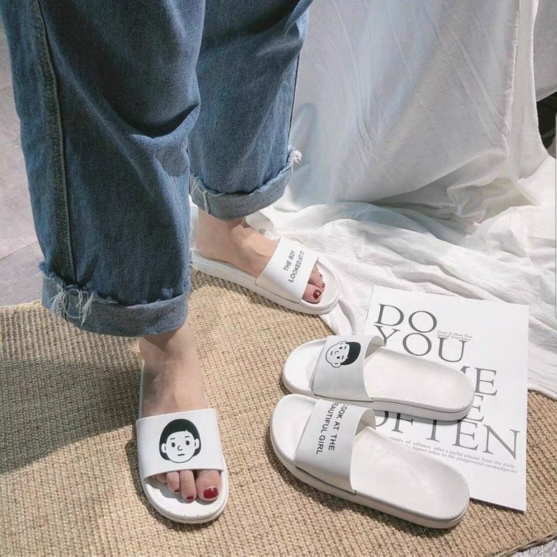 Dép Ulzzang Boy Girl giá rẻ siêu êm - size unisex (TĂNG 1 SIZE)