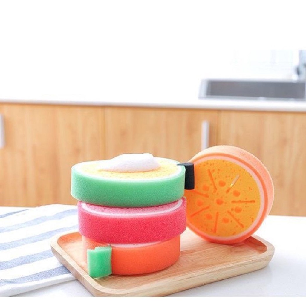Mút rửa chén dĩa hình trái cây kiểu dáng dễ thương