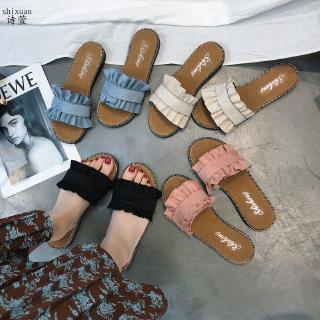 Dép Quai Ngang Thời Trang Hàn Cho Nữ