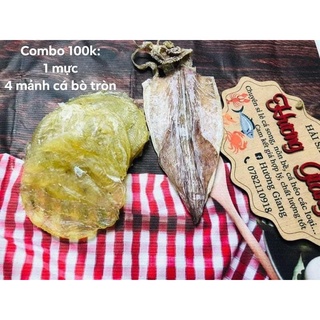Combo đồ khô (mực, cá chỉ vàng, cá bò) chất lượng