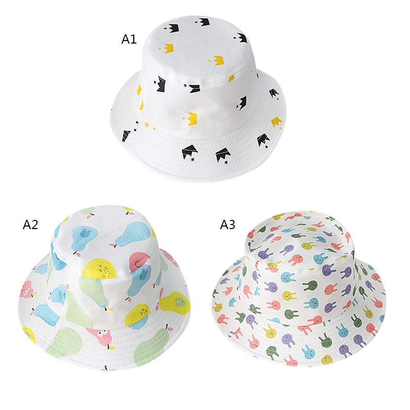 Mũ Bucket In Họa Tiết Hoạt Hình Động Vật Thời Trang Mùa Hè Xinh Xắn Cho Bé