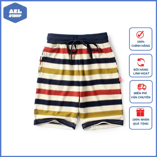 Quần short thun bé trai size đại hãng AKL, quần đùi trẻ em xuất khẩu 5- 14 tuổi phong cách Hàn Quốc cho bé 25kg đến 45kg