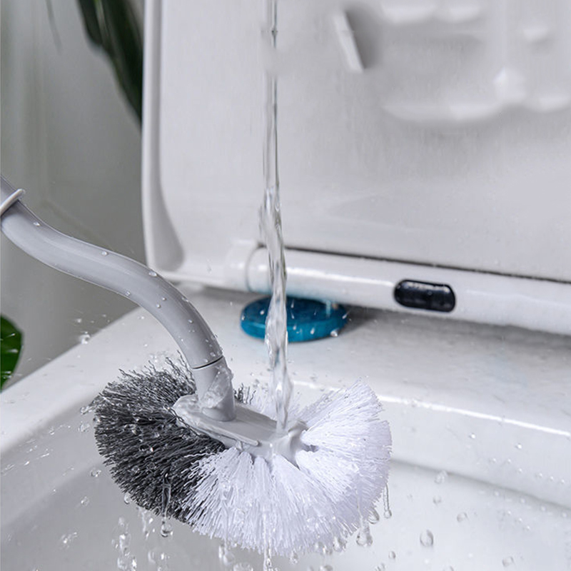 Bàn chải vệ sinh bồn cầu hình chữ S có thể xoay 360 độ treo tường tiện lợi