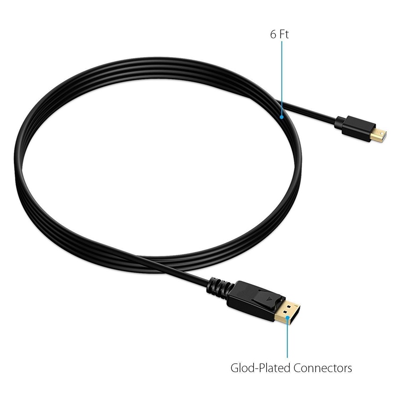 Cáp Mini Displayport to Displayport 1.8M Mini DP To DP Displayport Cable, Chính Hãng King-Master