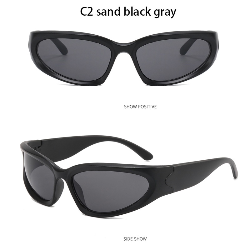 COD Kính Mát Hình Chữ Nhật Phong Cách Punk Vintage Thời Trang Cho Nam Nữ