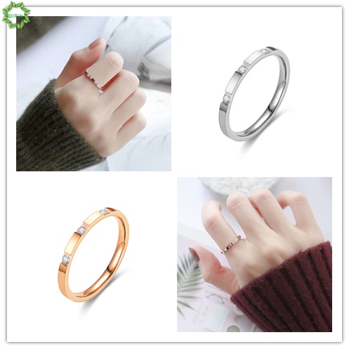 Nhẫn đeo tay bằng thép titan chống nước sang trọng cho nam và nữ