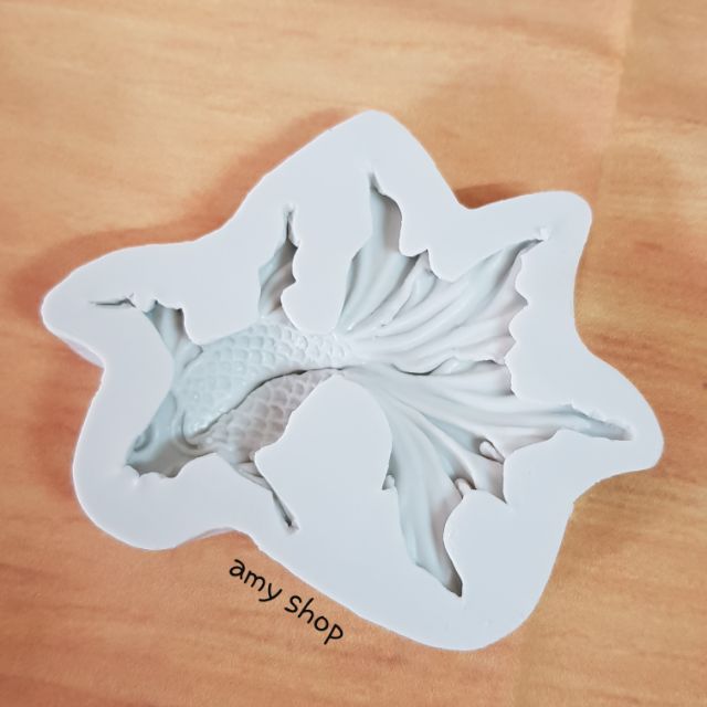 MS07920 Khuôn silicon cá vàng 3D