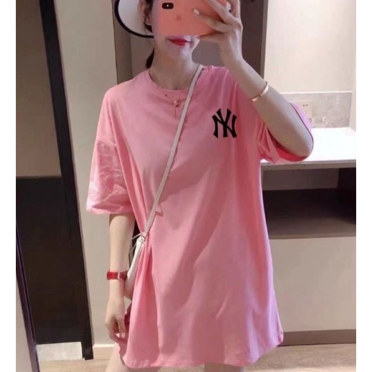 Áo thun Tay Lỡ Unisex TRENDING SHIRT OVERSIZED NY LOGO, Áo Phông Nam Nữ Form Rộng, có hình ảnh video thật D101