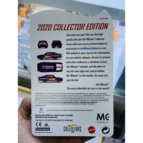 Hobby Store xe mô hình Hot Wheels Mail In Exclusive 65 Volkswagen FastBack