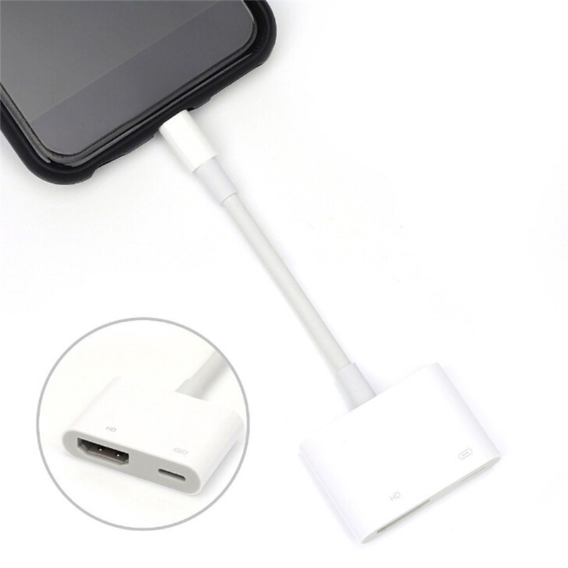 Dây cáp chuyển đổi cổng Lightning sang Hdmi chất lượng cao cho Iphone 8 7 X Ipad