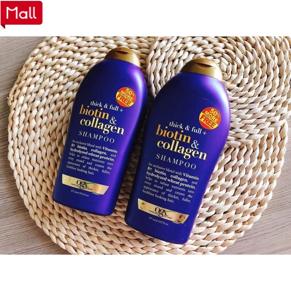 Dầu Gội Xả Biotin Collagen Chống Rụng Tóc Và Kích Thích Mọc Tóc 577ml(Một Cặp) 12 _Shopee Mall
