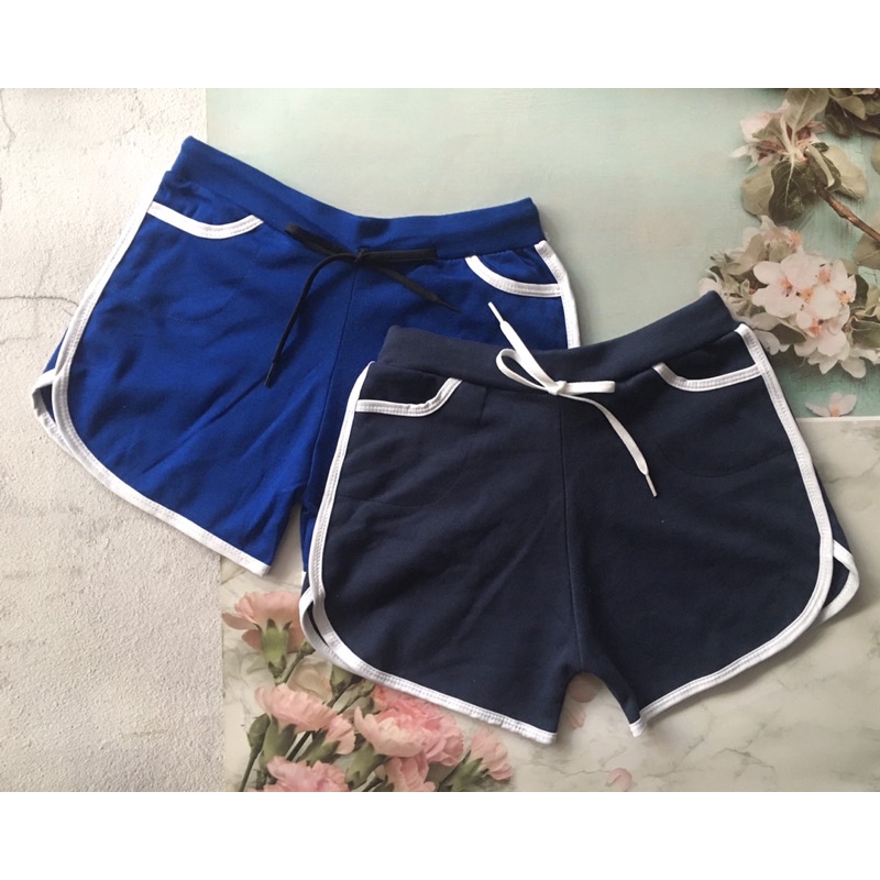 QUẦN SHORTS THUN NỮ PHỐI VIỀN