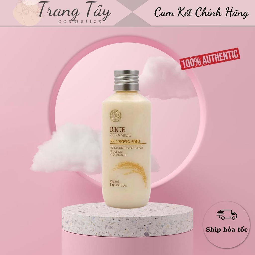 Nước hoa hồng gạo The Face Shop Toner Rice Ceramide Moisture