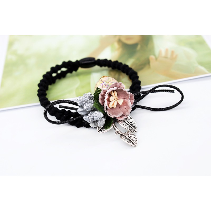 CỘT TÓC HANDMADE HOA VẢI AMY