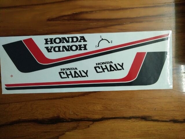 Bộ tem honda Chaly màu đỏ