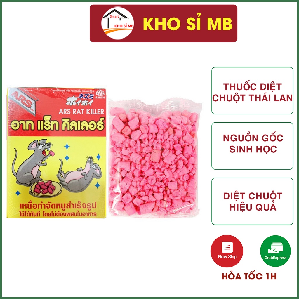 Thuốc diệt chuột Ars Rat Killer sinh học,  kẹo chuột kho sỉ mb