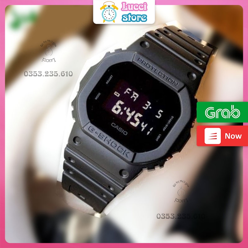Đồng Hồ Điện Tử Nam, Nữ Thời Trang DW5600, Dây Cao Su, Chống Nước