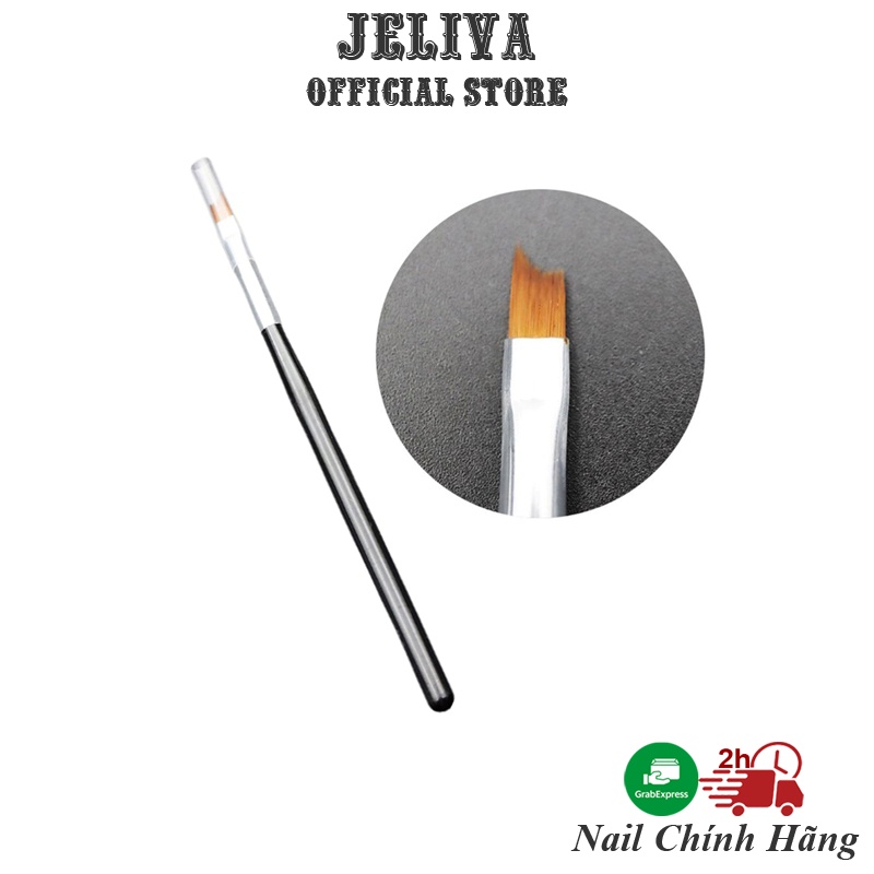 Cọ French đầu móng kiểu Pháp, cọ vẽ móng nail Jeliva Chính Hãng