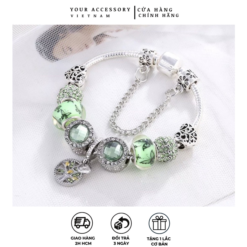 Vòng tay nữ mạ bạc 925 kiểu Pandora cao cấp YA23 [YOUR ACCESSORY VIETNAM]