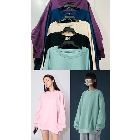 Áo sweater nỉ form rộng xuất khẩu - Thanh lý vnxk