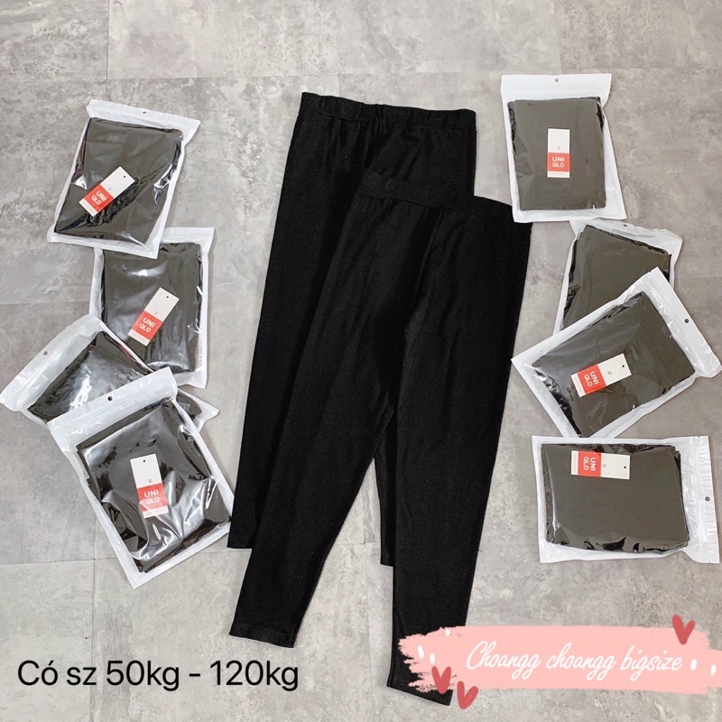 ⚡️ảnh thật⚡️quần legging big size đen trơn⚡️