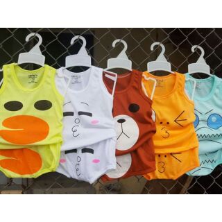 Bộ chip ba lỗ thun cotton 2c