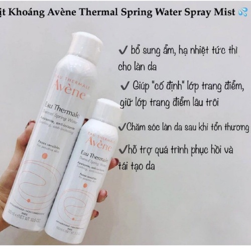 Xịt Khoáng Avene 300ml, Nước Xịt Khoáng Phap - Dưỡng Da, Làm Dịu Và Cân Bằng Độ Ẩm Cho Da