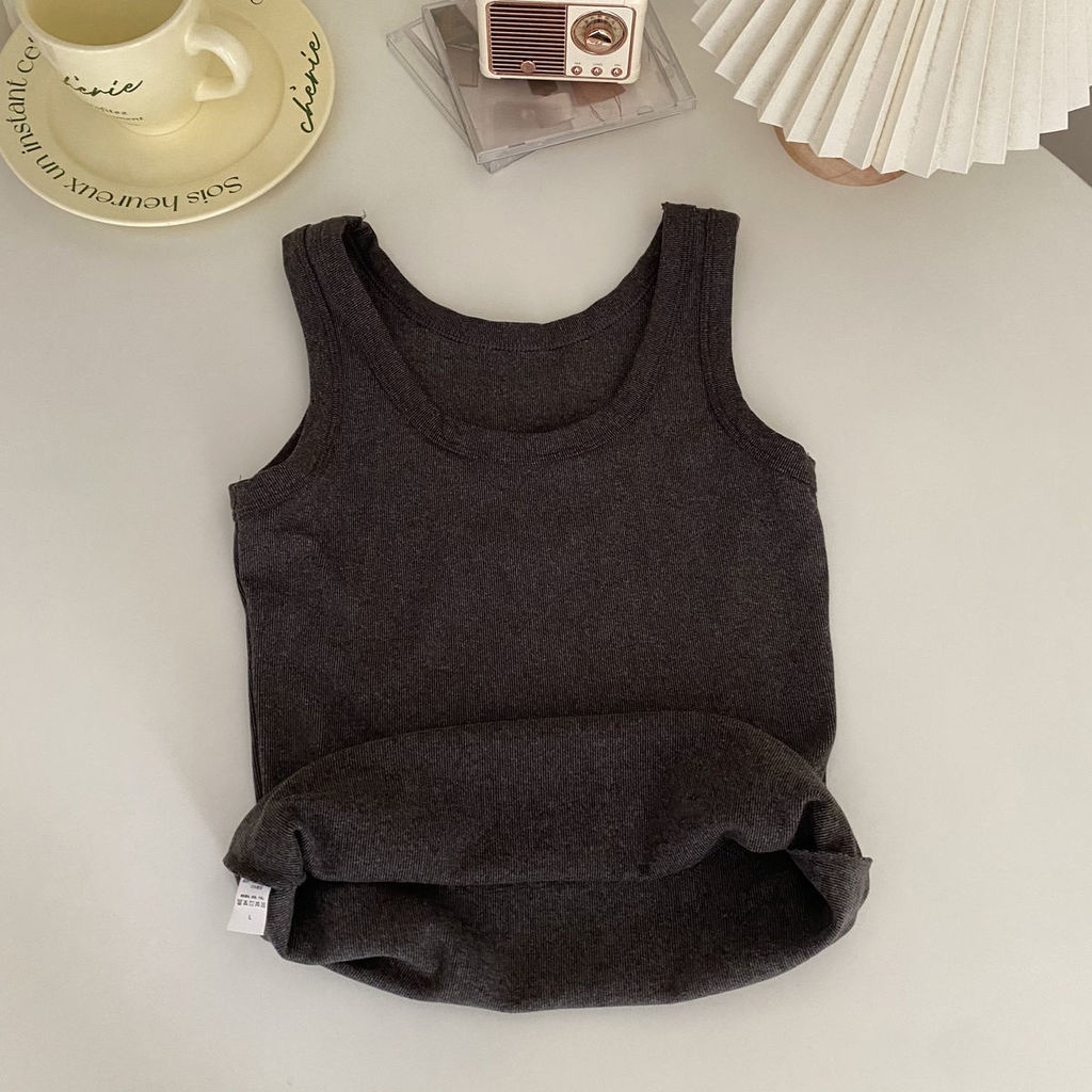 Áo Không Tay Giữ Ấm Thời Trang Thu Đông Phong Cách Hàn Quốc