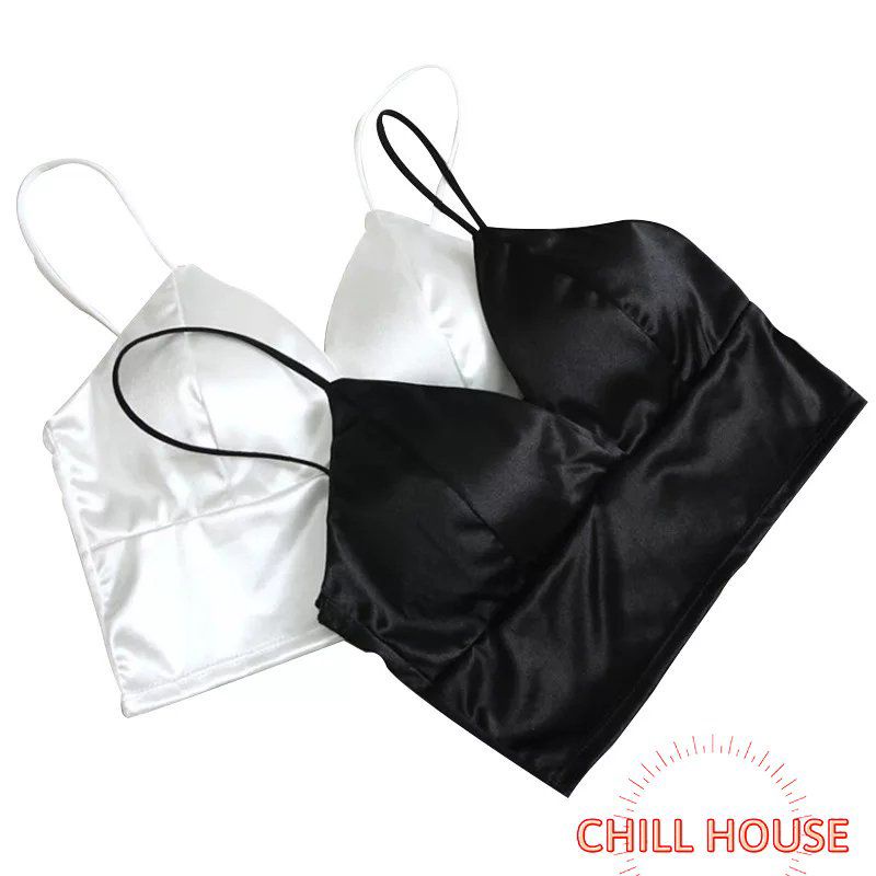 Áo bra satin phi bóng bản to Hàng đẹp - CHILLHOUSE