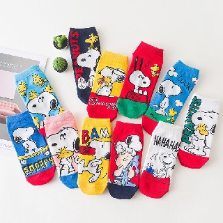 Vớ ngắn họa tiết hoạt hình chú chó Snoopy vui nhộn - V188