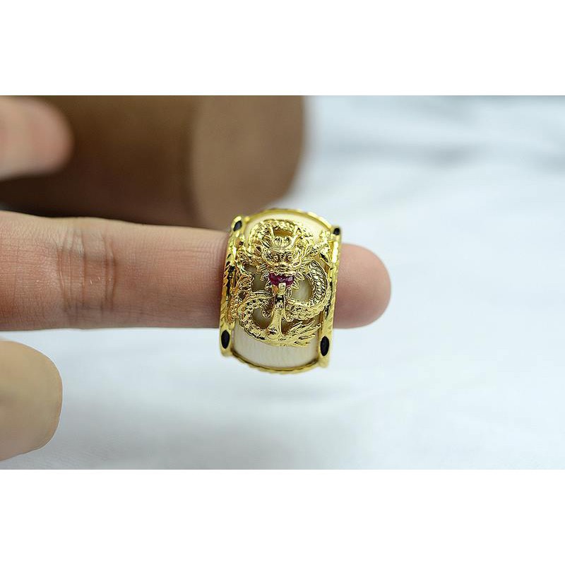 Nhẫn mạ vàng 18K Rồng Đỏ