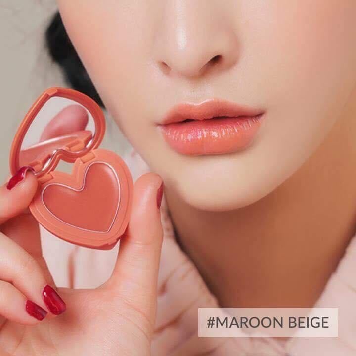Son Dưỡng Trái Tim 3CE HEART POT LIP Maroon Beige