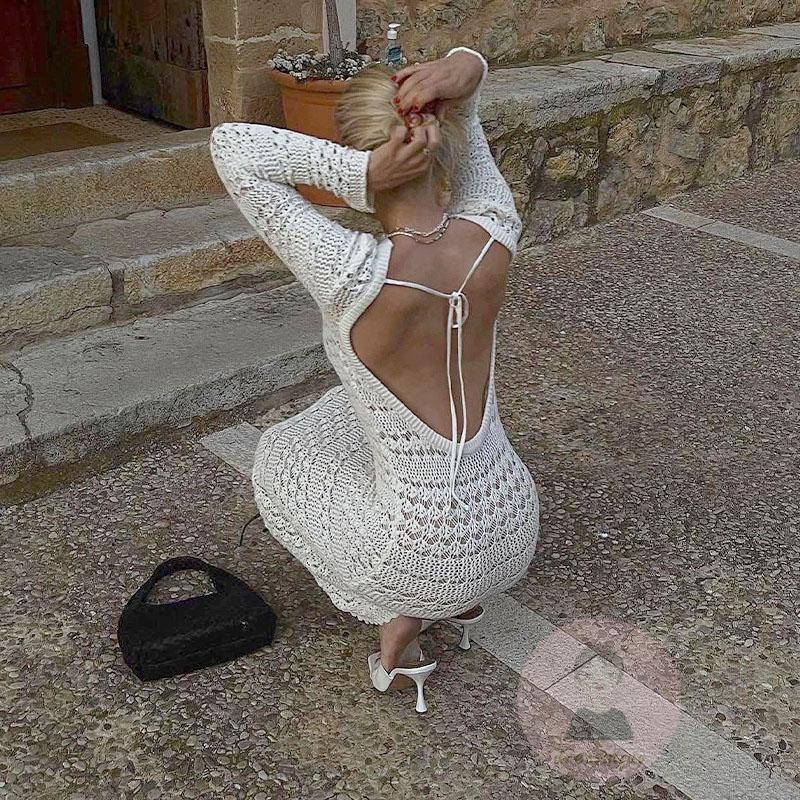 Đầm Dài Tay Cổ Thuyền Màu Sắc Thời Trang Dành Cho Nữ