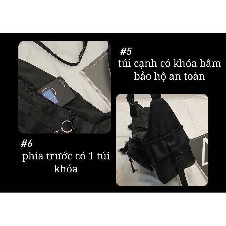 Túi Đeo Chéo Nam Nữ Cỡ Vừa Chống Thấm Nước Thời Trang Hàn Quốc Phong Cách Streetwear Unisex Cao Cấp 200 | BigBuy360 - bigbuy360.vn