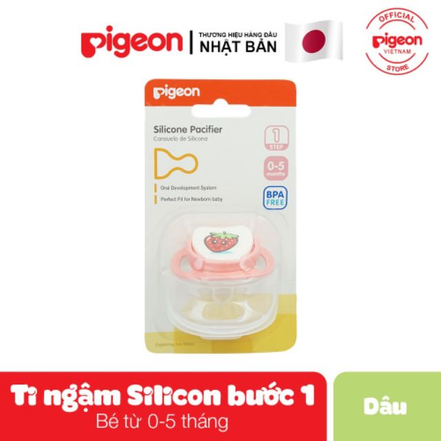 Ty ngậm Pigeon bước 1 cho bé 0 tháng +