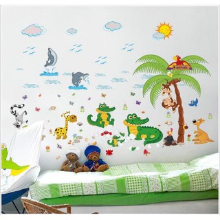 Decal dán tường hình sinh vật biển