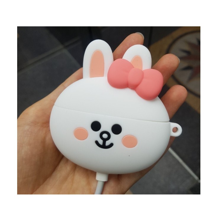 Line FRIENDS Vỏ Bảo Vệ Hộp Sạc Tai Nghe AirPods PRO 1nd / AirPods PRO 2nd Họa Tiết Khuôn Mặt MINI Dễ Thương