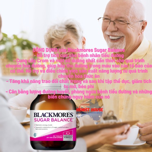 [Hàng Chuẩn ÚC] Blackmores Sugar Balance Metabolism - Viên uống cân bằng đường huyết 90 viên