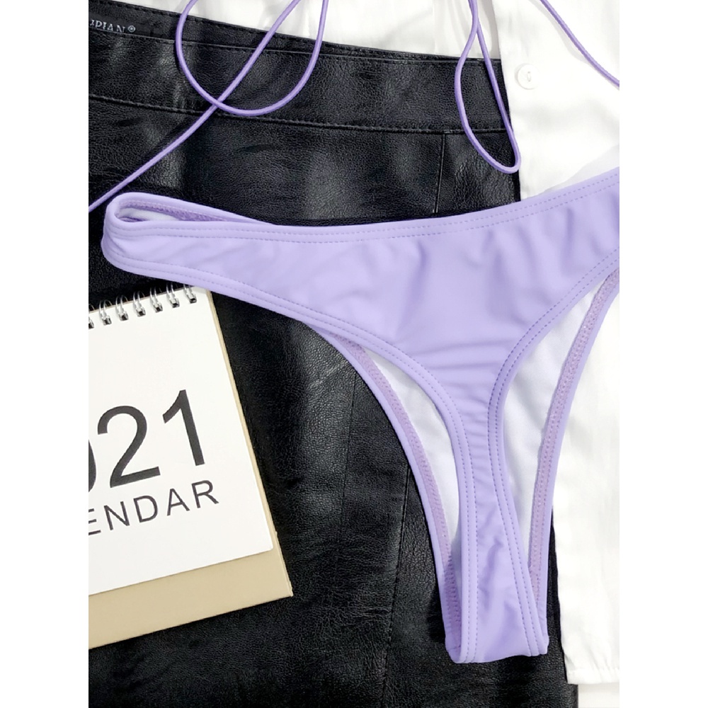 Bộ Bikini Trễ Vai Màu Tím Gợi Cảm Zj85 | BigBuy360 - bigbuy360.vn