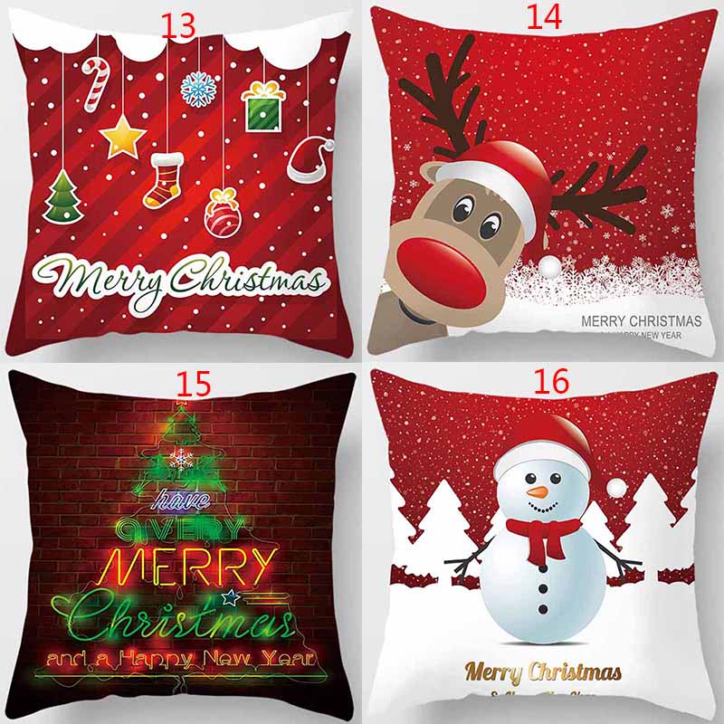 Vỏ gối 45x45cm in hình hai mặt chủ đề Giáng sinh | BigBuy360 - bigbuy360.vn