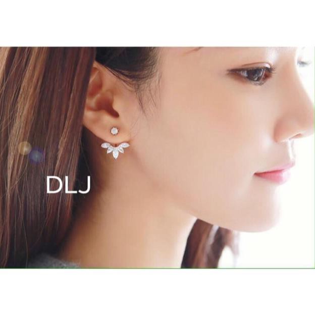 Bông tai nữ bạc ta mẫu chùm nổi bật xinh xắn ms40/ Trang sức bạc JQN