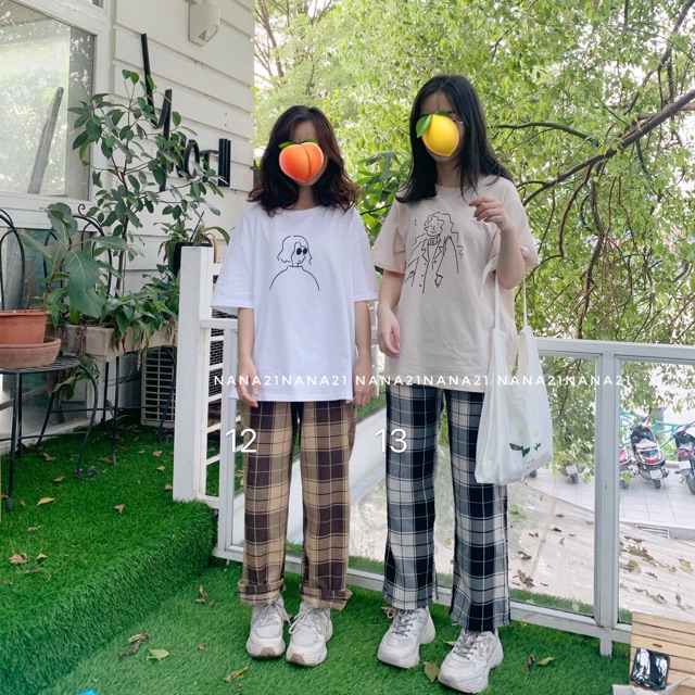 Quần culottes kẻ caro (nhiều màu) | BigBuy360 - bigbuy360.vn