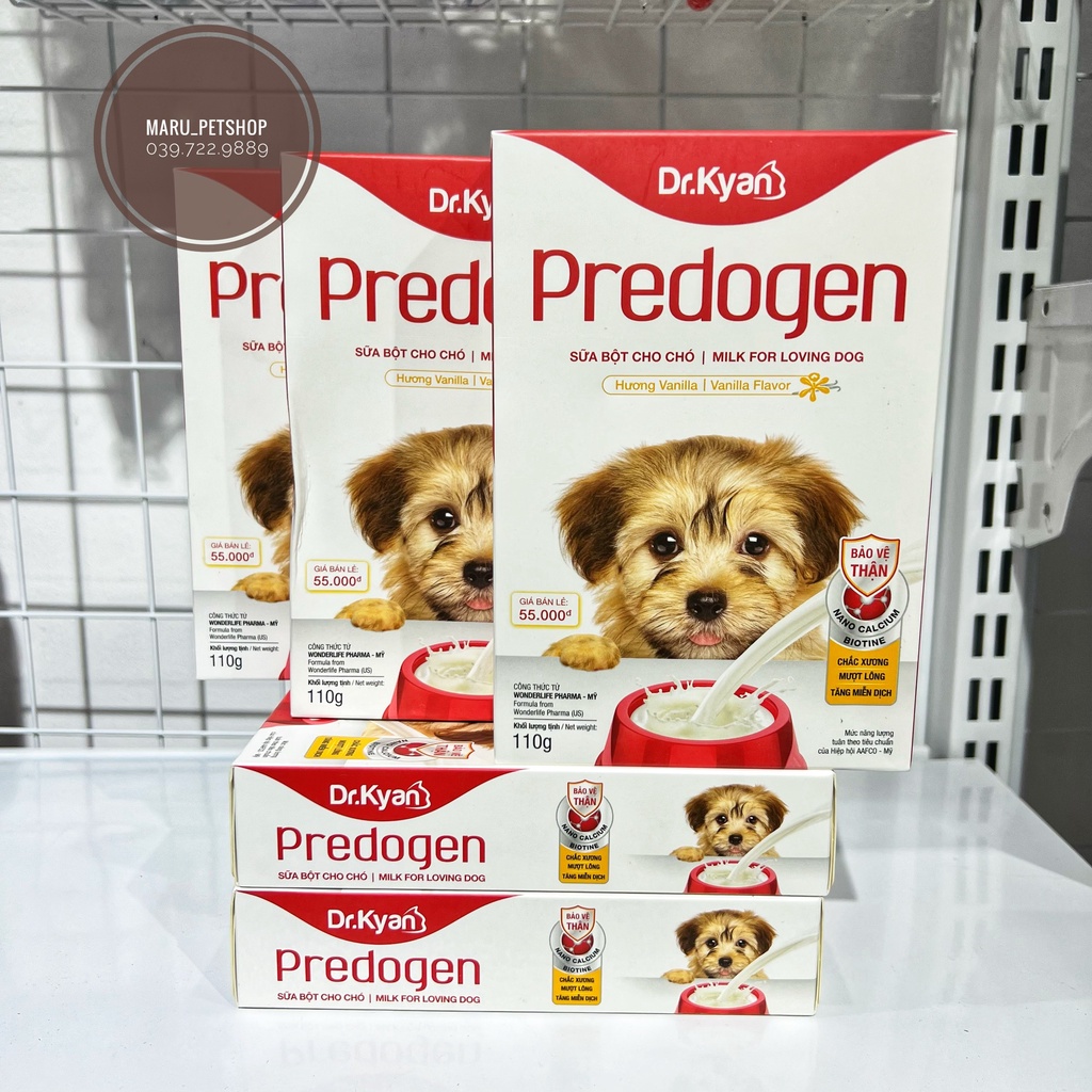 Sữa cho chó hộp giấy- 110g- Dr.Kyan Predogen sữa bột cao cấp