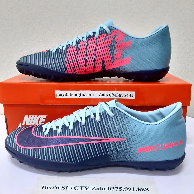 Giày đá bóng Mercurical Victory VI TF Xanh Tím